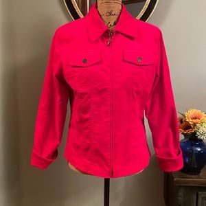 Coldwater Creek red coat size medium.